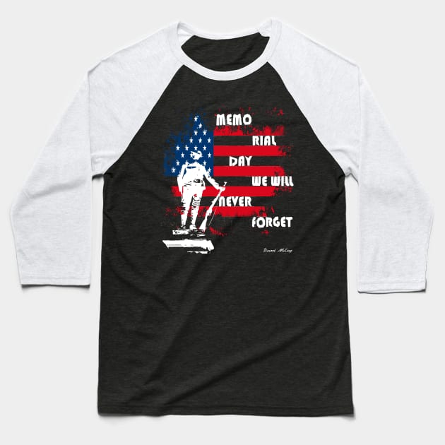 Veterans day USA Baseball T-Shirt by Vince_McCoop